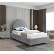Meridian Furniture Milo Grey Fabric Twin Bed