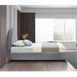 Meridian Furniture Milo Grey Fabric Twin Bed
