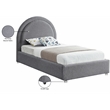 Meridian Furniture Milo Grey Fabric Twin Bed