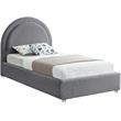Meridian Furniture Milo Grey Fabric Twin Bed