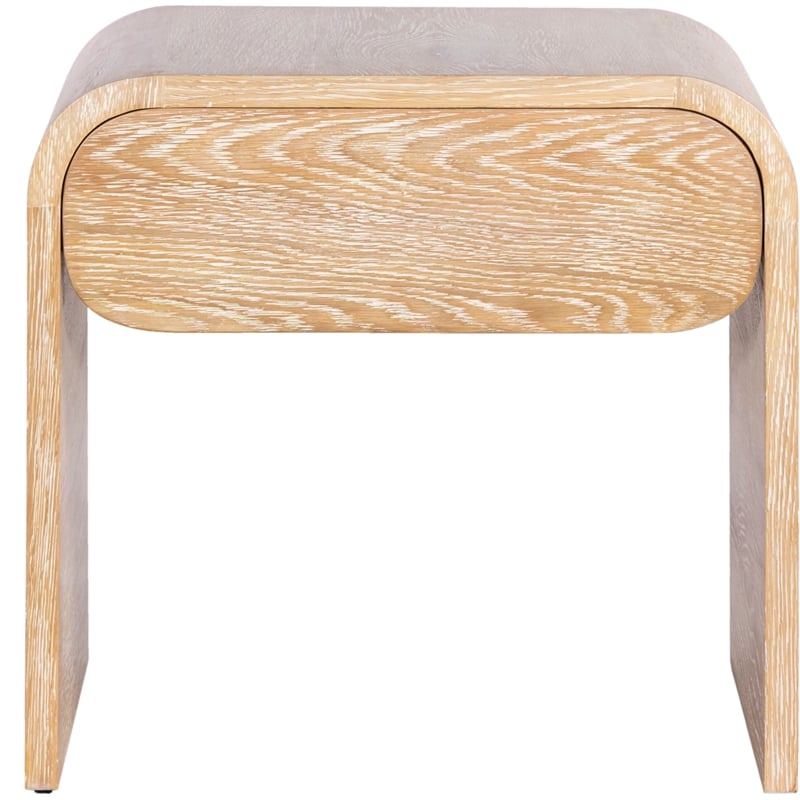 Meridian Furniture Cresthill White Oak Night Stand
