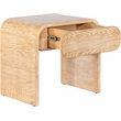 Meridian Furniture Cresthill White Oak Night Stand