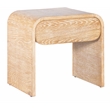 Meridian Furniture Cresthill White Oak Night Stand