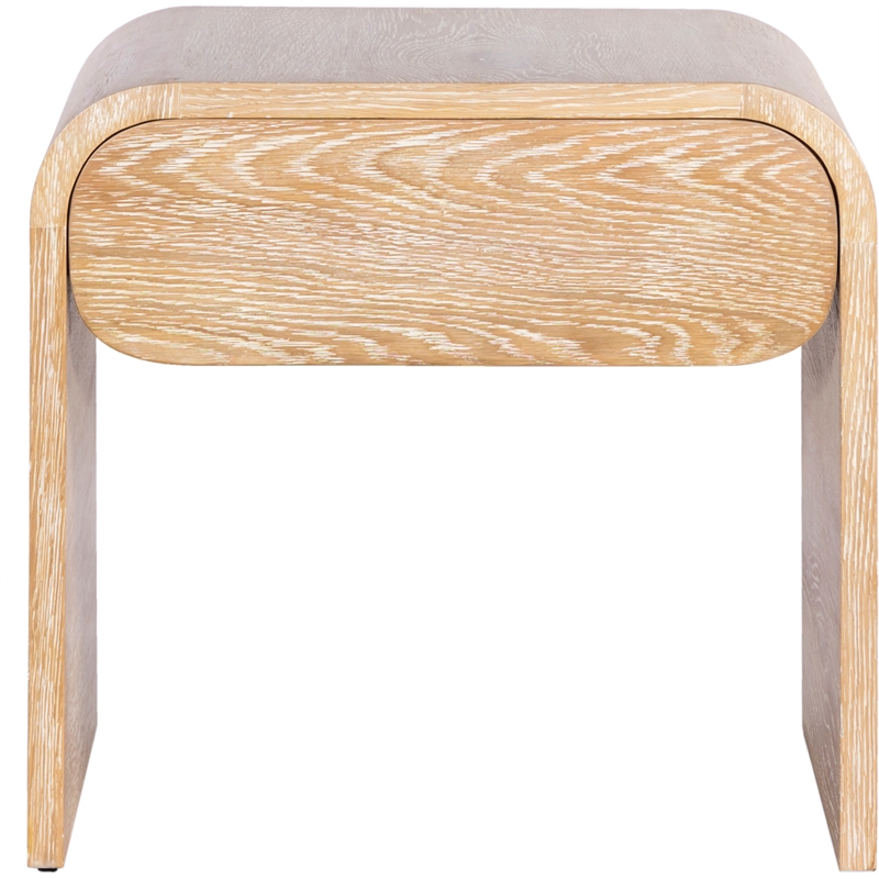 Meridian Furniture Cresthill White Oak Night Stand