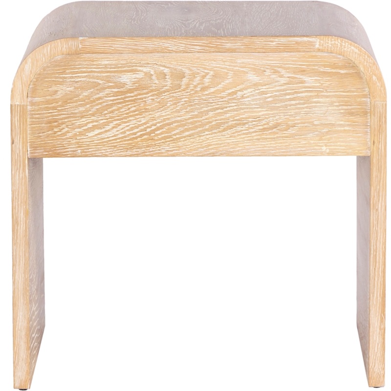 Meridian Furniture Cresthill White Oak Night Stand