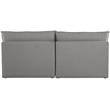 Meridian Furniture Mackenzie Grey Durable Linen Textured Modular Sofa