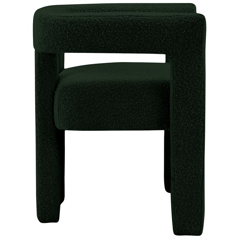 Meridian Furniture Athena Green Boucle Fabric Accent/Dining Chair