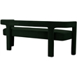Meridian Furniture Athena Green Boucle Fabric Bench