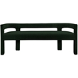 Meridian Furniture Athena Green Boucle Fabric Bench
