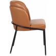 Meridian Furniture Jagger Cognac Vegan Leather Dining Chair (Set of 2)