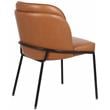 Meridian Furniture Jagger Cognac Vegan Leather Dining Chair (Set of 2)