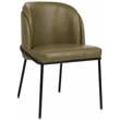 Meridian Furniture Jagger Olive Vegan Leather Dining Chair (Set of 2)