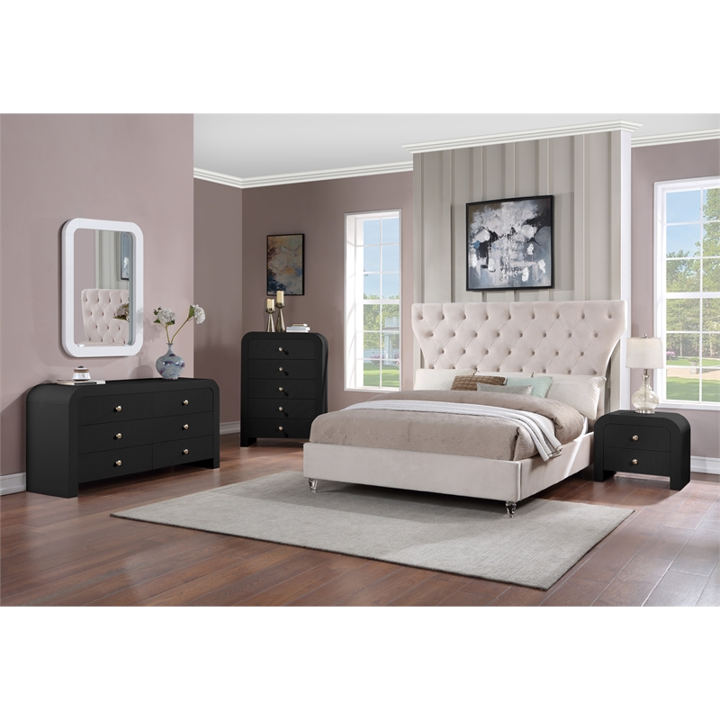 Meridian Furniture Artisto Black Mirror