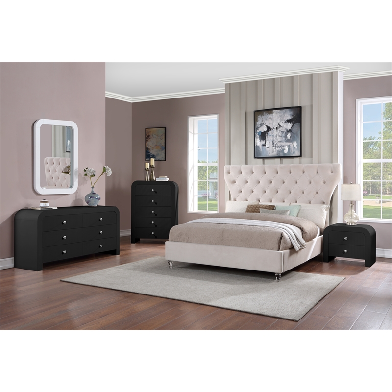 Meridian Furniture Artisto Black Mirror