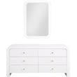 Meridian Furniture Artisto White Mirror