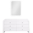 Meridian Furniture Artisto White Mirror