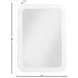 Meridian Furniture Artisto White Mirror