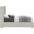 Meridian Furniture Royce Beige Linen Textured Fabric Twin Bed