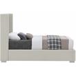 Meridian Furniture Royce Beige Linen Textured Fabric Twin Bed
