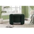 Meridian Furniture Horizon Green Boucle Fabric Ottoman