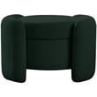 Meridian Furniture Horizon Green Boucle Fabric Ottoman