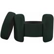 Meridian Furniture Horizon Green Boucle Fabric Ottoman