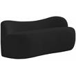 Meridian Furniture Flair Black Boucle Fabric Bench