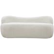Meridian Furniture Flair Cream Boucle Fabric Bench