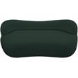 Meridian Furniture Flair Green Boucle Fabric Bench