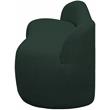Meridian Furniture Flair Green Boucle Fabric Bench