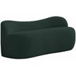 Meridian Furniture Flair Green Boucle Fabric Bench