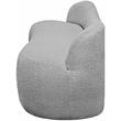 Meridian Furniture Flair Grey Boucle Fabric Bench