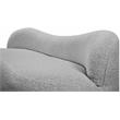 Meridian Furniture Flair Grey Boucle Fabric Bench