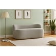 Meridian Furniture Flair Grey Boucle Fabric Bench