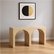 Meridian Furniture June White Oak Console Table