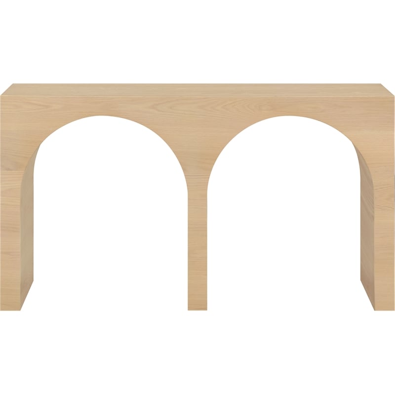 Meridian Furniture June White Oak Console Table