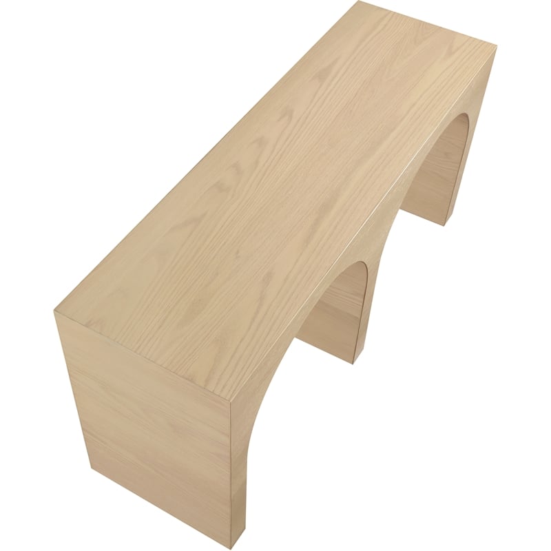 Meridian Furniture June White Oak Console Table