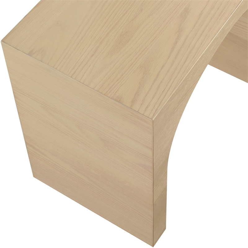 Meridian Furniture June White Oak Console Table