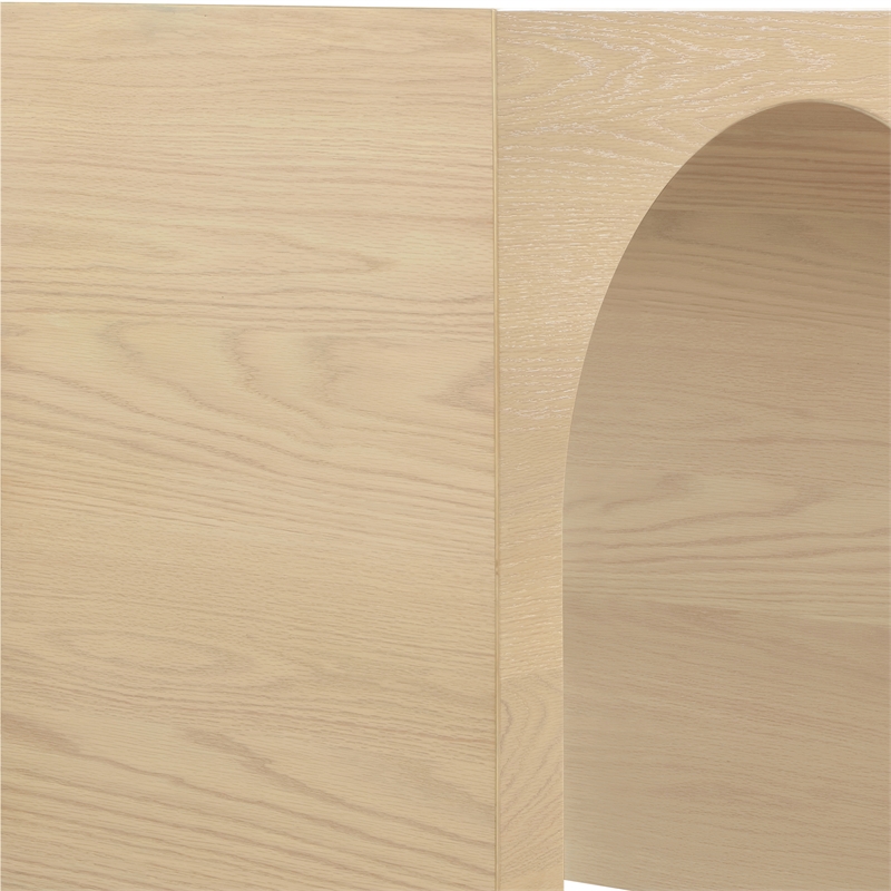 Meridian Furniture June White Oak Console Table