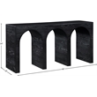 Meridian Furniture June Black Oak Console Table
