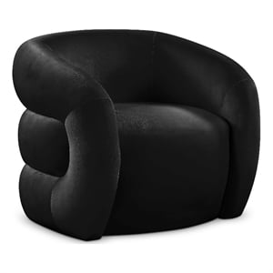 Meridian Furniture Roxbury Black Velvet Accent Chair