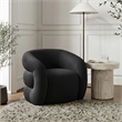Meridian Furniture Roxbury Black Velvet Accent Chair