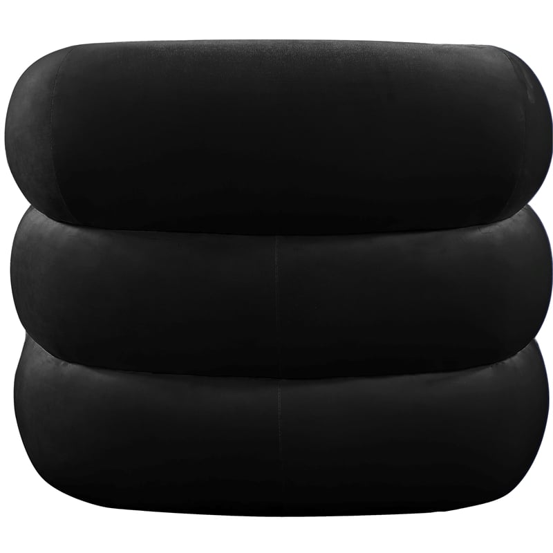 Meridian Furniture Roxbury Black Velvet Accent Chair