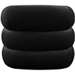 Meridian Furniture Roxbury Black Velvet Accent Chair