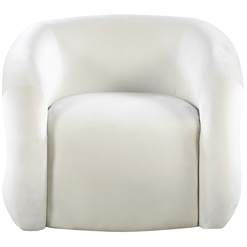 Meridian Furniture Roxbury Cream Velvet Accent Chair