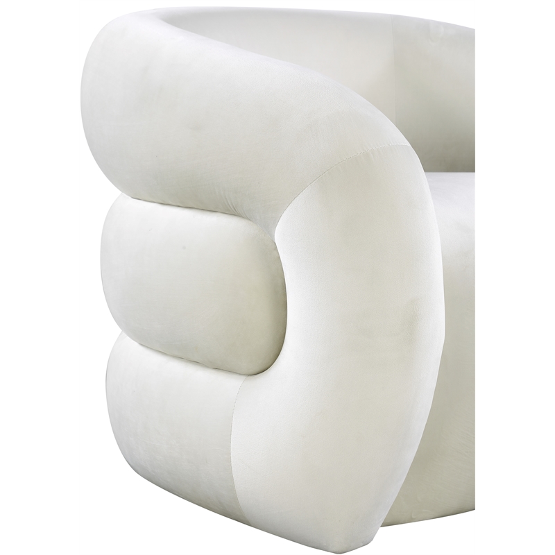 Meridian Furniture Roxbury Cream Velvet Accent Chair