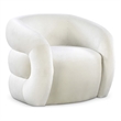 Meridian Furniture Roxbury Cream Velvet Accent Chair