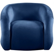 Meridian Furniture Roxbury Navy Velvet Accent Chair