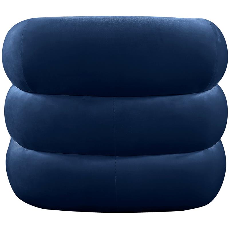 Meridian Furniture Roxbury Navy Velvet Accent Chair