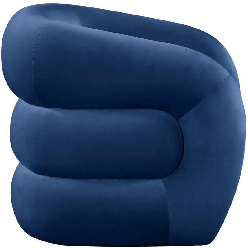 Meridian Furniture Roxbury Navy Velvet Accent Chair